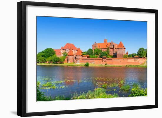 Malbork Castle in Summer Scenery, Poland-Patryk Kosmider-Framed Photographic Print