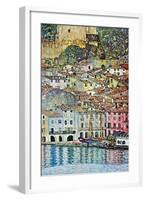 Malcena At The Gardasee-Gustav Klimt-Framed Art Print