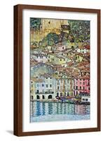 Malcena At The Gardasee-Gustav Klimt-Framed Art Print