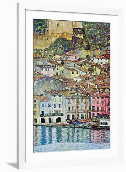 Malcena at the Gardasee-Gustav Klimt-Framed Art Print