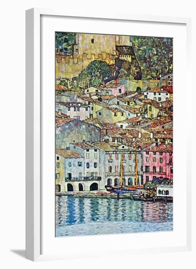 Malcena at the Gardasee-Gustav Klimt-Framed Art Print