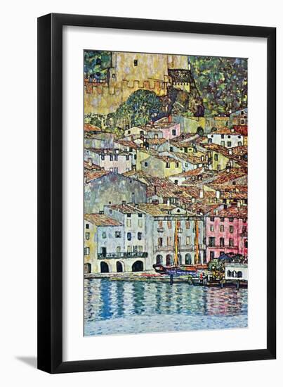 Malcena at the Gardasee-Gustav Klimt-Framed Art Print