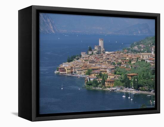 Malcesine, Lago Di Garda (Lake Garda), Veneto, Italy, Europe-Gavin Hellier-Framed Stretched Canvas