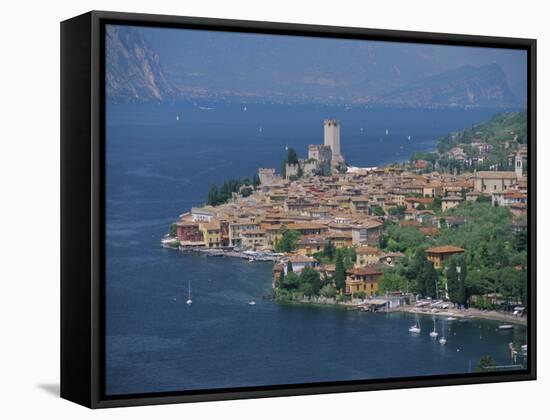 Malcesine, Lago Di Garda (Lake Garda), Veneto, Italy, Europe-Gavin Hellier-Framed Stretched Canvas