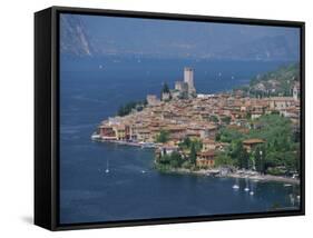 Malcesine, Lago Di Garda (Lake Garda), Veneto, Italy, Europe-Gavin Hellier-Framed Stretched Canvas