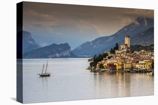 Malcesine, Lake Garda, Veneto, Italy-Stefano Politi Markovina-Stretched Canvas