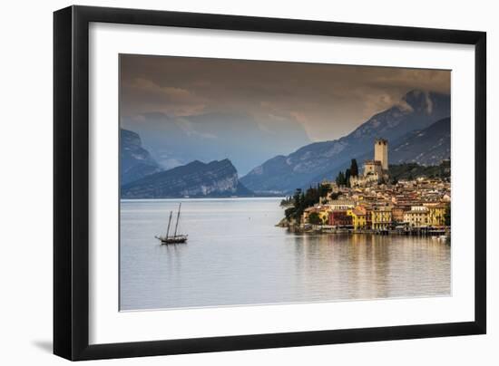 Malcesine, Lake Garda, Veneto, Italy-Stefano Politi Markovina-Framed Photographic Print