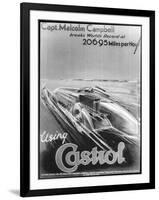 Malcolm Campbell Breaks World Land Speed Record, 19 February 1928-null-Framed Giclee Print