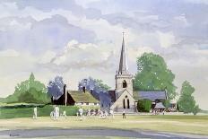 Cricket in an English Village-Malcolm Greensmith-Art Print