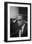 Malcolm X at MLK Press Conference, Washington DC, March, 1964-Marion S Trikosko-Framed Art Print