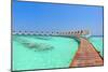 Maldive Water Villa Panorama-null-Mounted Art Print