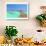 Maldive Water Villa Panorama-null-Art Print displayed on a wall