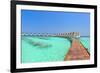 Maldive Water Villa Panorama-null-Framed Art Print