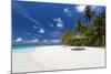 Maldives beach, lagoon and palm trees, The Maldives, Indian Ocean, Asia-Sakis Papadopoulos-Mounted Photographic Print