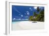 Maldives beach, lagoon and palm trees, The Maldives, Indian Ocean, Asia-Sakis Papadopoulos-Framed Photographic Print