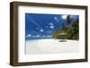 Maldives beach, lagoon and palm trees, The Maldives, Indian Ocean, Asia-Sakis Papadopoulos-Framed Photographic Print