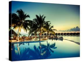 Maldives, Faafu Atoll, Filitheyo Island, Luxury Resort-Michele Falzone-Stretched Canvas