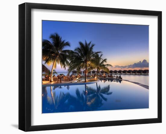 Maldives, Faafu Atoll, Filitheyo Island, Luxury Resort-Michele Falzone-Framed Photographic Print