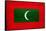 Maldives Flag Design with Wood Patterning - Flags of the World Series-Philippe Hugonnard-Framed Stretched Canvas