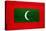 Maldives Flag Design with Wood Patterning - Flags of the World Series-Philippe Hugonnard-Stretched Canvas