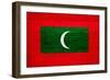 Maldives Flag Design with Wood Patterning - Flags of the World Series-Philippe Hugonnard-Framed Art Print