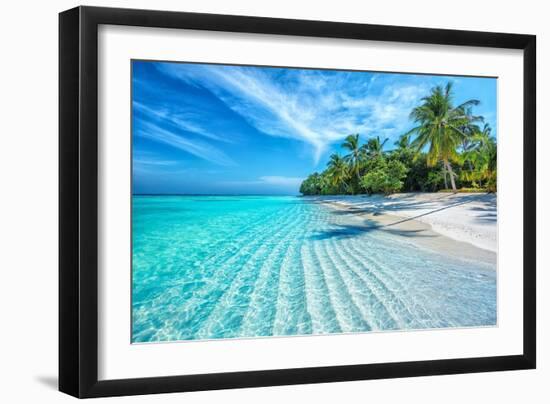 Maldives Islands Ocean Tropical Beach-Altug Galip-Framed Premium Photographic Print