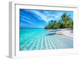 Maldives Islands Ocean Tropical Beach-Altug Galip-Framed Photographic Print