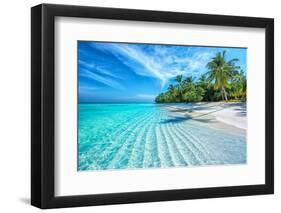 Maldives Islands Ocean Tropical Beach-Altug Galip-Framed Photographic Print