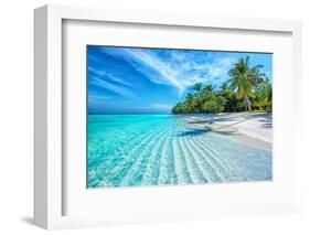 Maldives Islands Ocean Tropical Beach-Altug Galip-Framed Photographic Print
