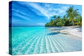 Maldives Islands Ocean Tropical Beach-Altug Galip-Stretched Canvas