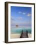 Maldives, Meemu Atoll, Medhufushi Island, Luxury Resort, Overwater Bungalows-Michele Falzone-Framed Photographic Print