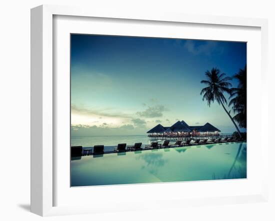 Maldives, Meemu Atoll, Medhufushi Island-Michele Falzone-Framed Photographic Print