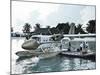 Maldives, Seaplane at Resort-Michele Falzone-Mounted Photographic Print