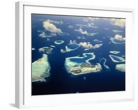 Maldives, South Male Atoll, Islands, Biadu, Guraidhoo, Kandooma, Vilivaru-Thonig-Framed Photographic Print