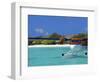 Maldivian Air Taxi Parked in a Resort in Maldives, Indian Ocean-Papadopoulos Sakis-Framed Photographic Print