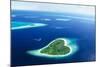 Maldivian Heart Shape Island-null-Mounted Art Print