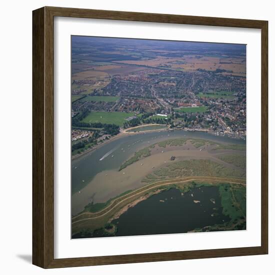 Maldon and Blackwater Estuary Mudflats and Coastal Sea Defences, Essex, England, United Kingdom-Jeremy Bright-Framed Photographic Print