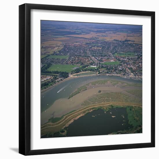 Maldon and Blackwater Estuary Mudflats and Coastal Sea Defences, Essex, England, United Kingdom-Jeremy Bright-Framed Photographic Print