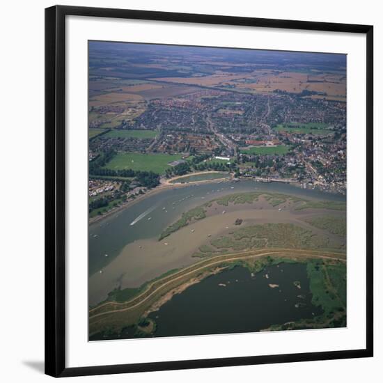 Maldon and Blackwater Estuary Mudflats and Coastal Sea Defences, Essex, England, United Kingdom-Jeremy Bright-Framed Photographic Print