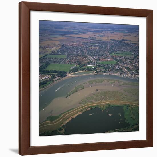 Maldon and Blackwater Estuary Mudflats and Coastal Sea Defences, Essex, England, United Kingdom-Jeremy Bright-Framed Photographic Print