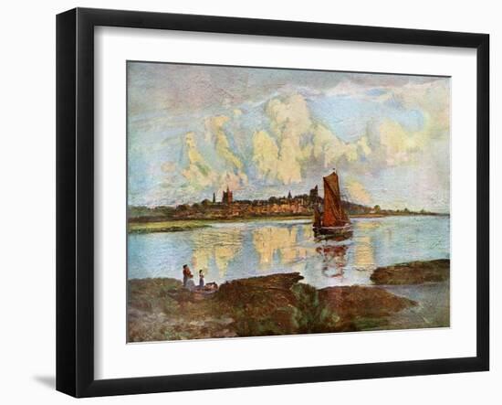 Maldon, from Heybridge, Essex, 1924-1926-Louis Burleigh Bruhl-Framed Giclee Print