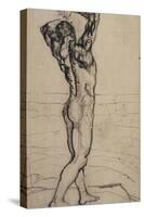 Male Act, Study for the Truth, c.1901-02-Ferdinand Hodler-Stretched Canvas