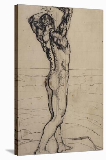 Male Act, Study for the Truth, c.1901-02-Ferdinand Hodler-Stretched Canvas