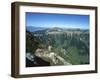 Male Alpine Ibex, View of Sigriswiler Rothorn, Niederhorn, Switzerland-Rolf Nussbaumer-Framed Photographic Print