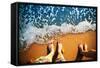 Male and Female Feet are Standing on the Sandy Beach-Nomad Soul-Framed Stretched Canvas