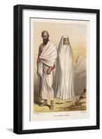 Male and Female Pilgrims in the Approved Costume for Making the Pilgrimage to Mecca-J. Brandard-Framed Art Print