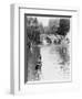 Male and Female Students Punting at Cambridge on the River Cam-Henry Grant-Framed Photographic Print