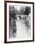 Male and Female Students Punting at Cambridge on the River Cam-Henry Grant-Framed Photographic Print