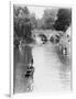 Male and Female Students Punting at Cambridge on the River Cam-Henry Grant-Framed Photographic Print