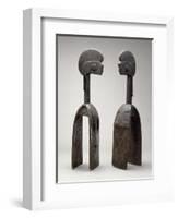 Male and Female Waja Masks, from Upper Benue River, Nigeria, 1850-1950-African-Framed Premium Giclee Print